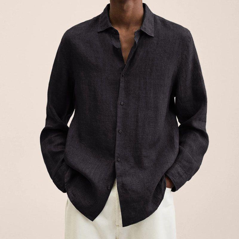 Men's Smart Casual Relaxed Button-Down Layering Shirt