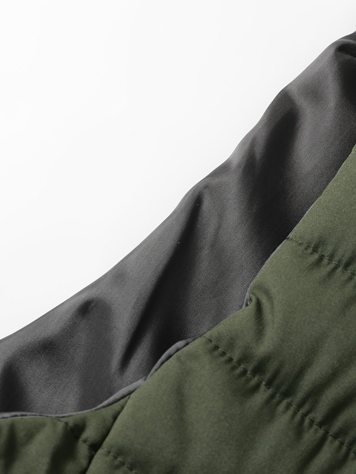 Men's Layering Vest with Quilting and Stand Collar