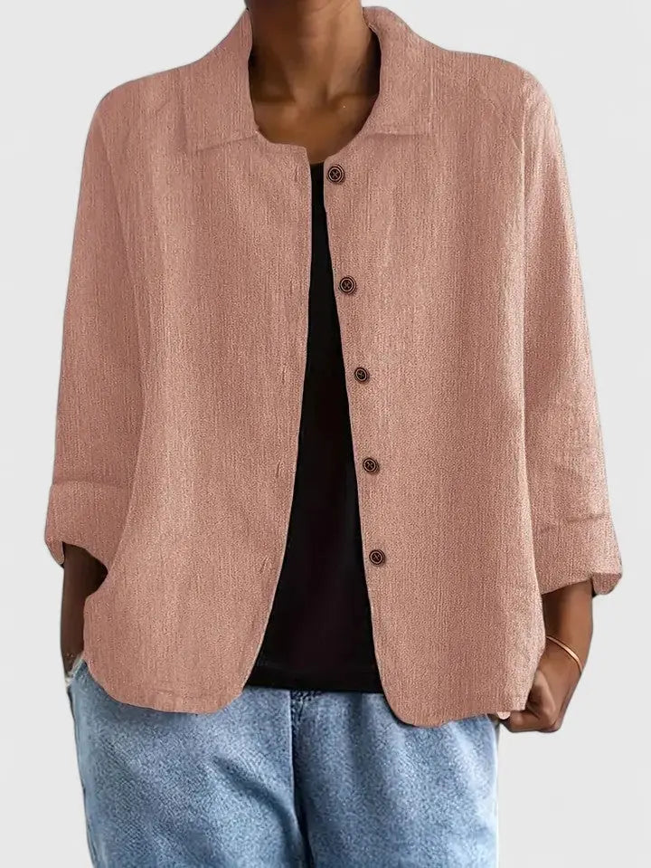 Women's Everyday Cotton Button-Down Overshirt Jacket