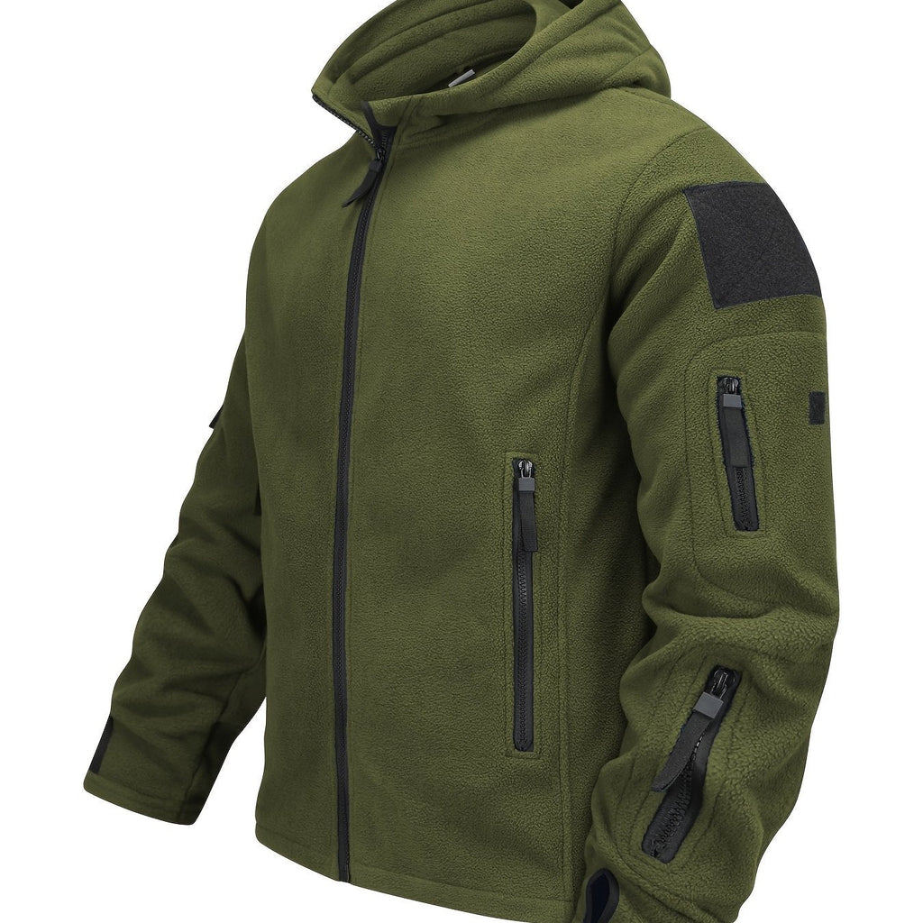 Men's Tough Insulated Hooded Jacket with Zip Pockets