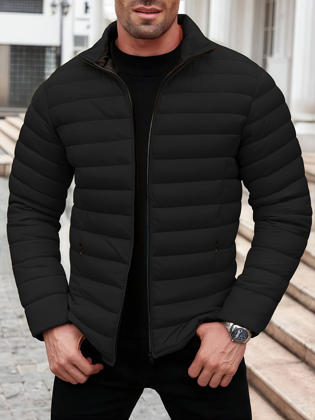 Men's Packable Everyday Padded Quilted Jacket