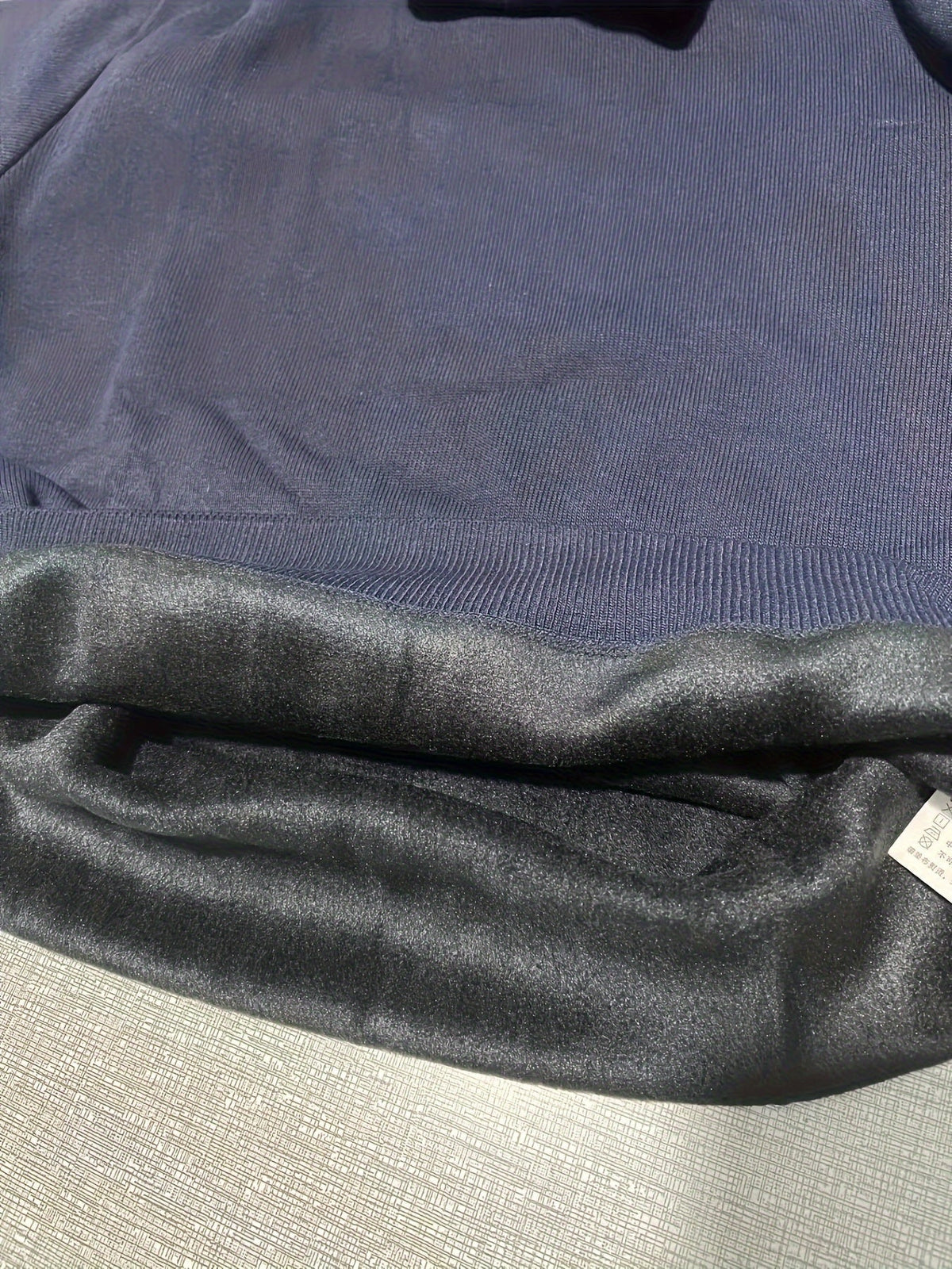 Men's Warm Lined Rollneck Pullover Knit Top