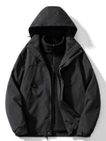 Men's 3-in-1 Hooded Coat with Removable Inner Jacket