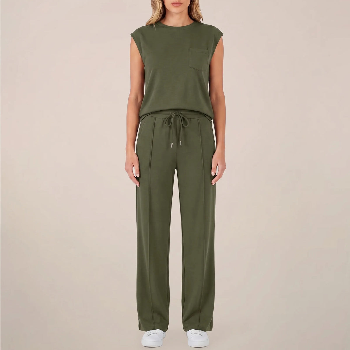 Women's Everyday Summer Matching Wide Leg Two Piece Set