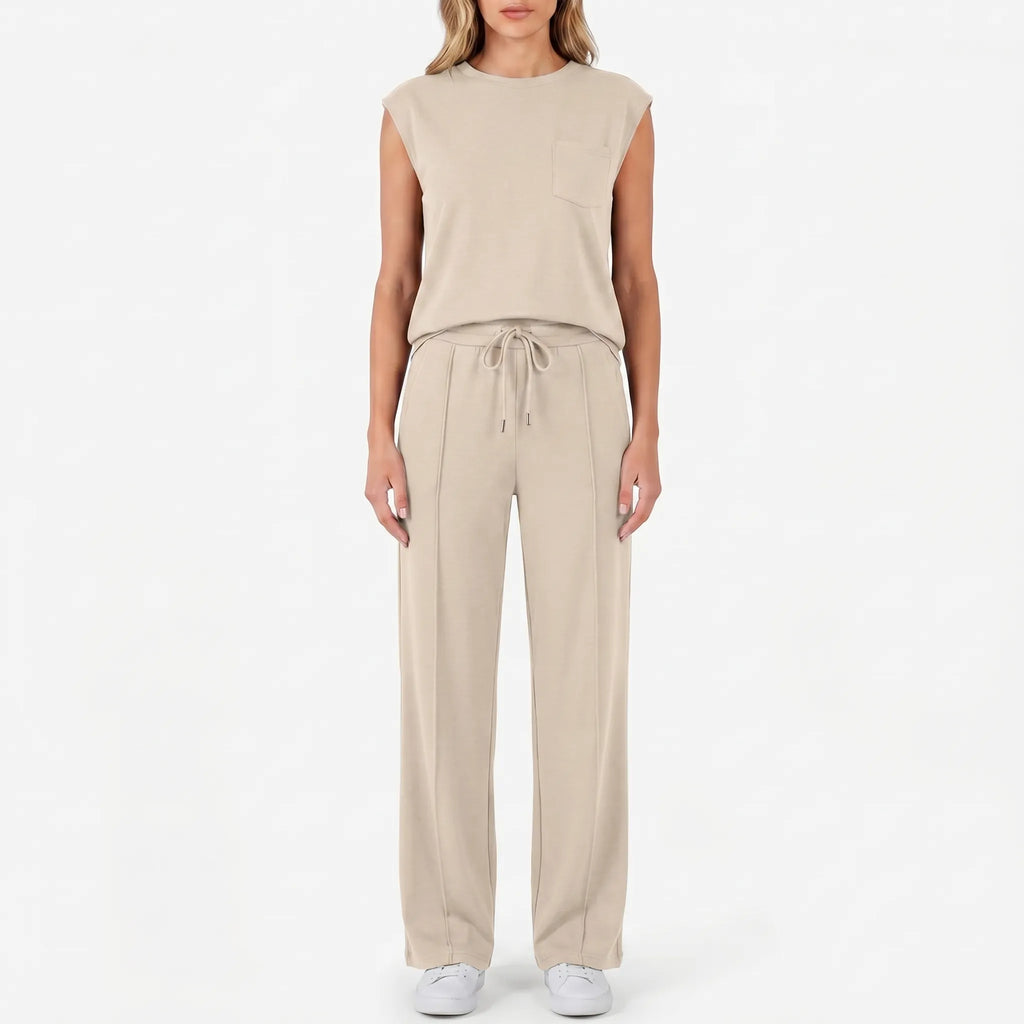 Women's Everyday Summer Matching Wide Leg Two Piece Set