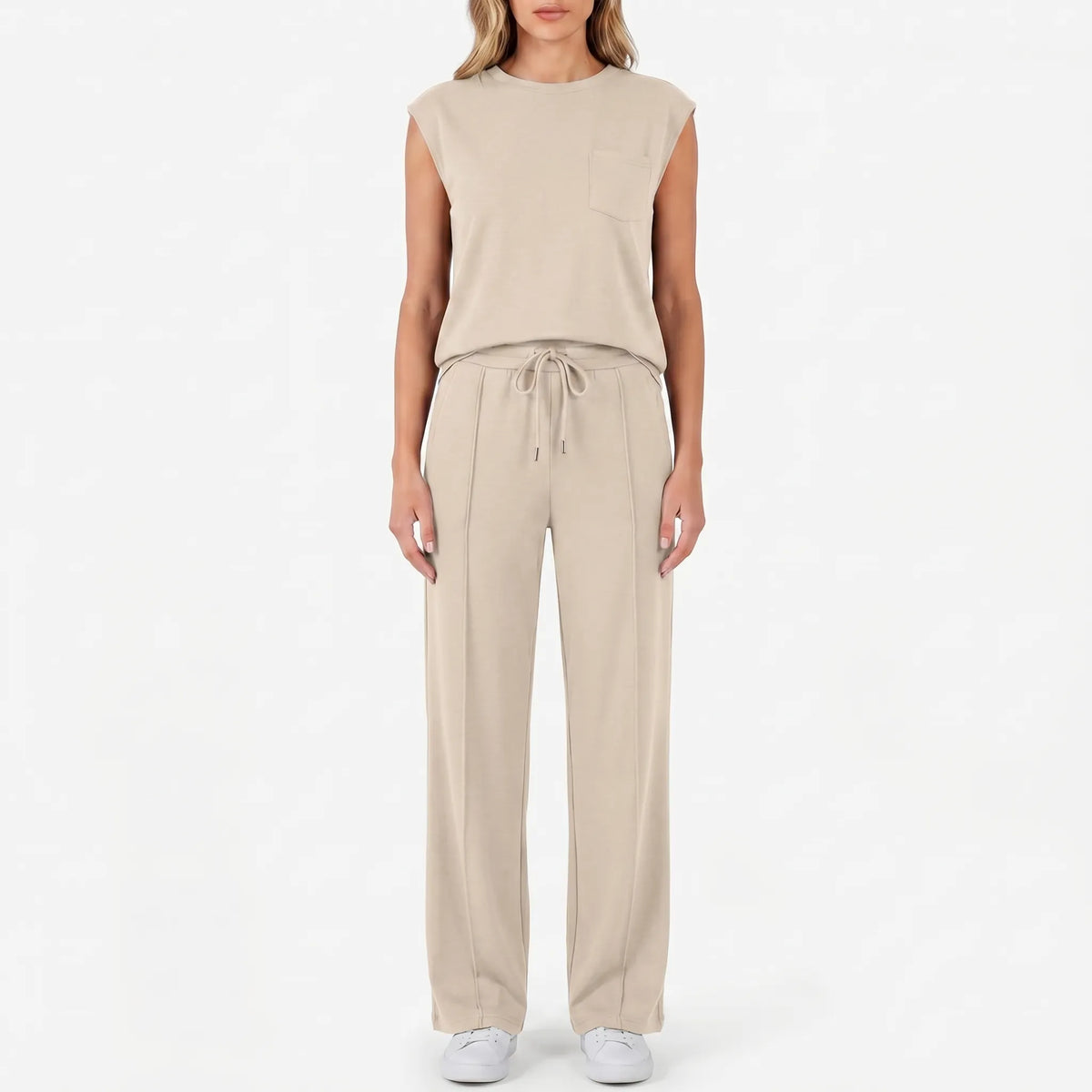 Women's Everyday Summer Matching Wide Leg Two Piece Set