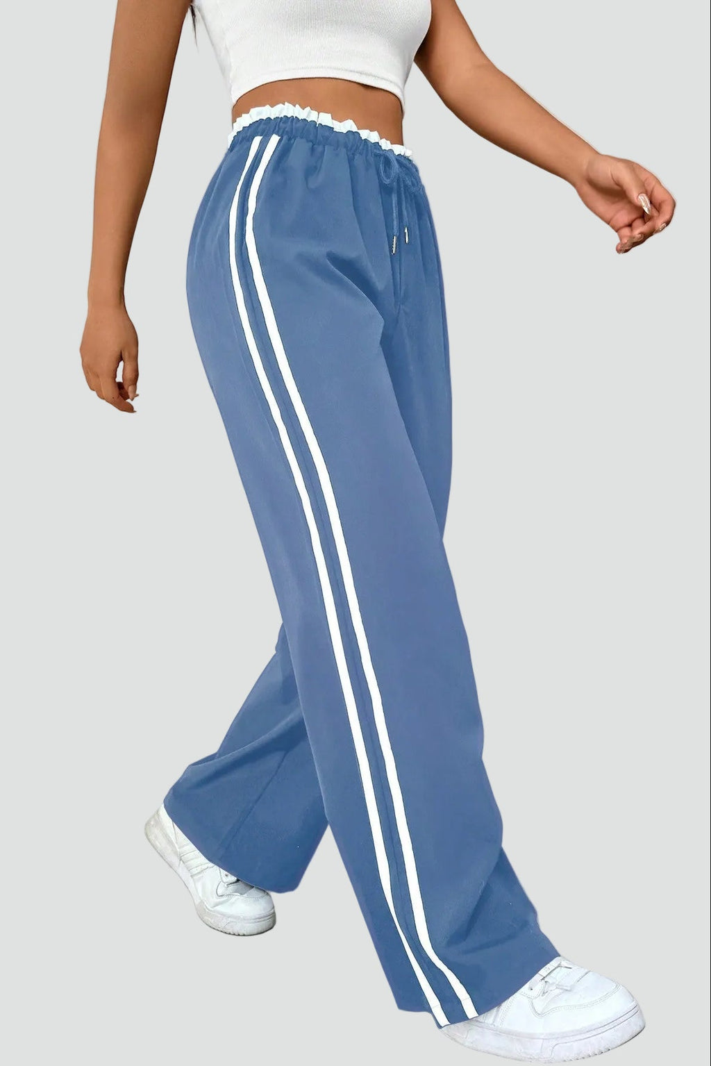 Women's Relaxed Flowing Wide Jogger Pants for Home