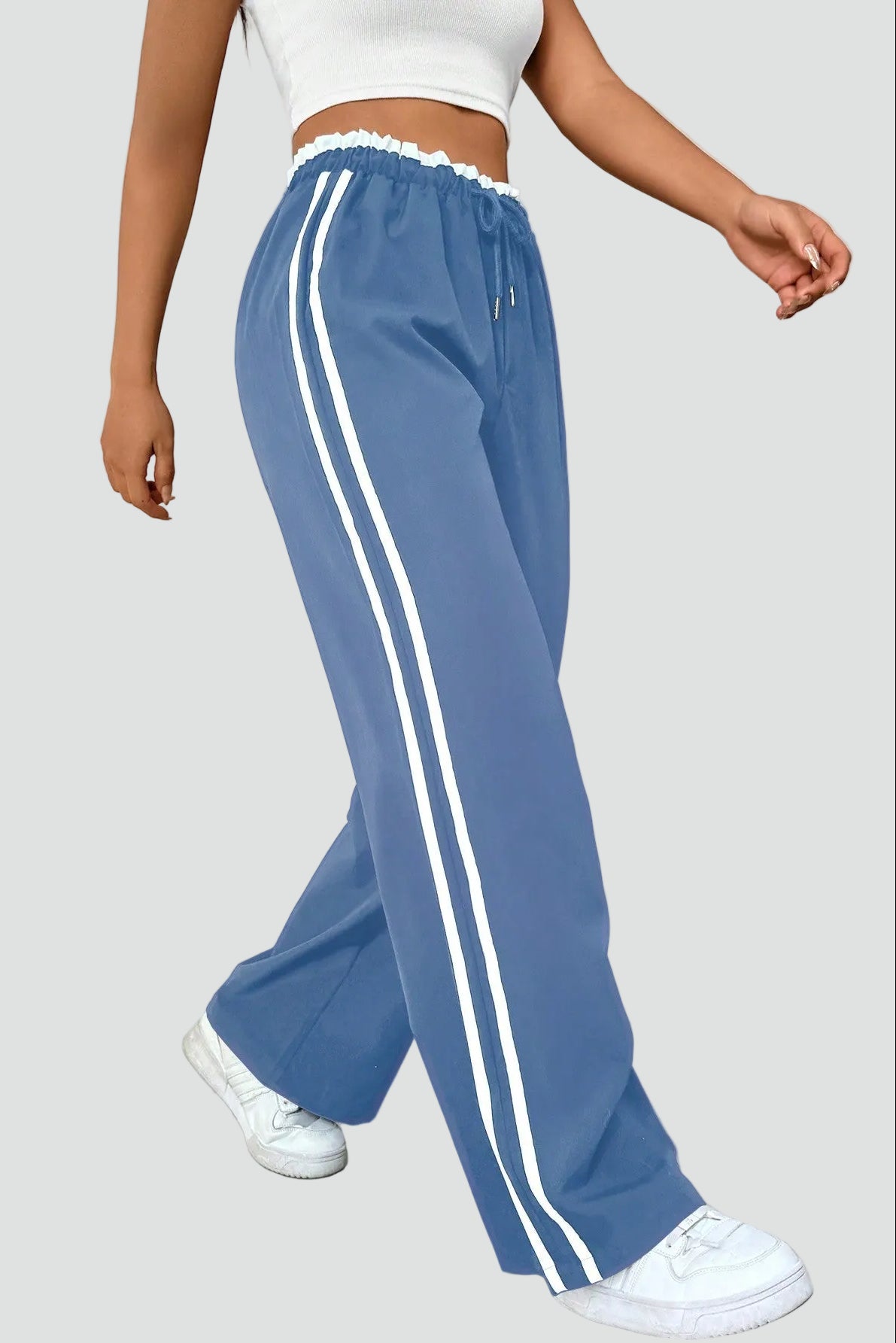 Women's Relaxed Flowing Wide Jogger Pants for Home