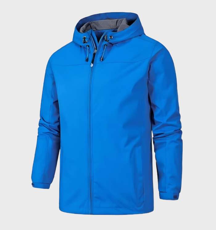 Men's Packable Hooded Lightweight Windbreaker