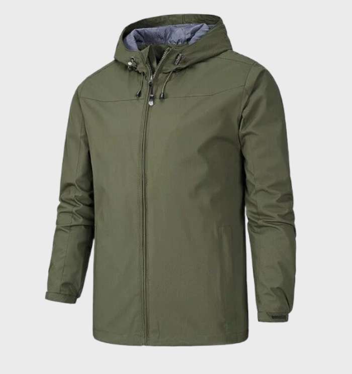 Men's Packable Hooded Lightweight Windbreaker