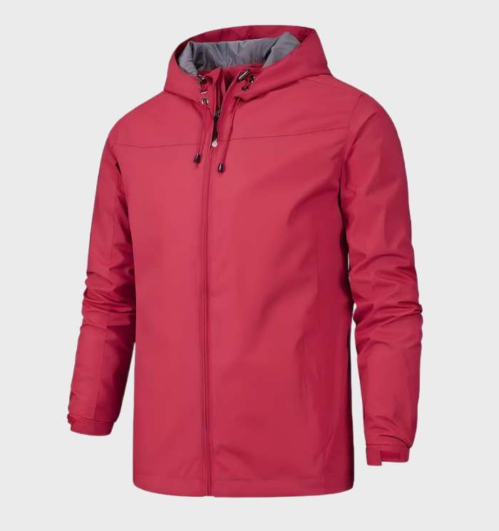Men's Packable Hooded Lightweight Windbreaker