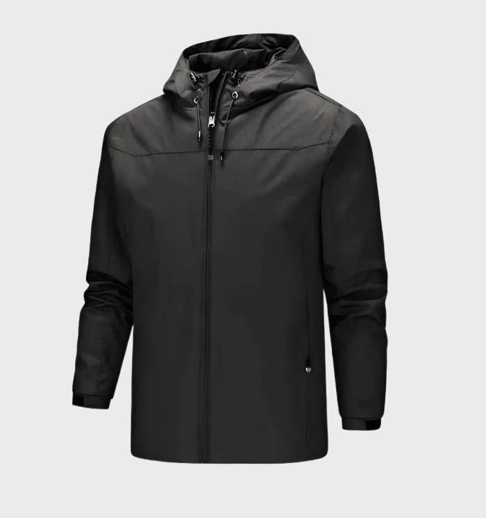 Men's Packable Hooded Lightweight Windbreaker