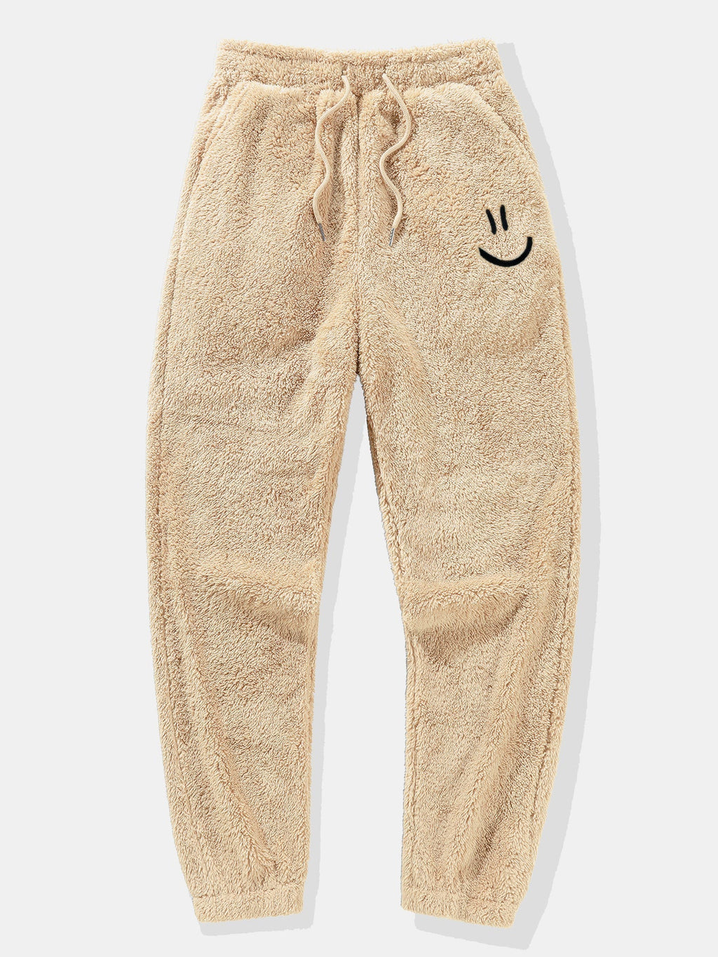 Men's Hooded Teddy Fleece Lounge Set with Joggers