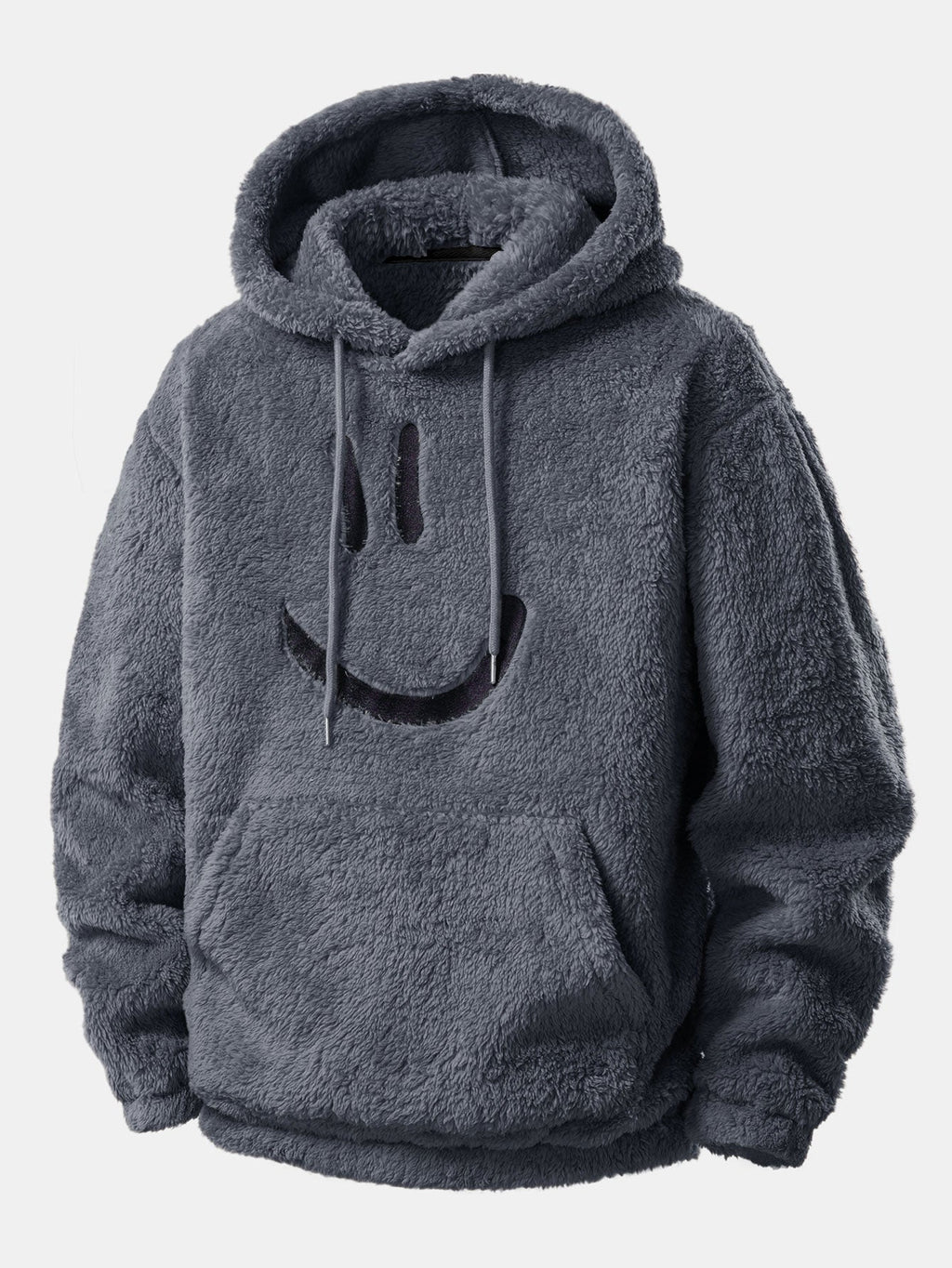 Men's Hooded Teddy Fleece Lounge Set with Joggers