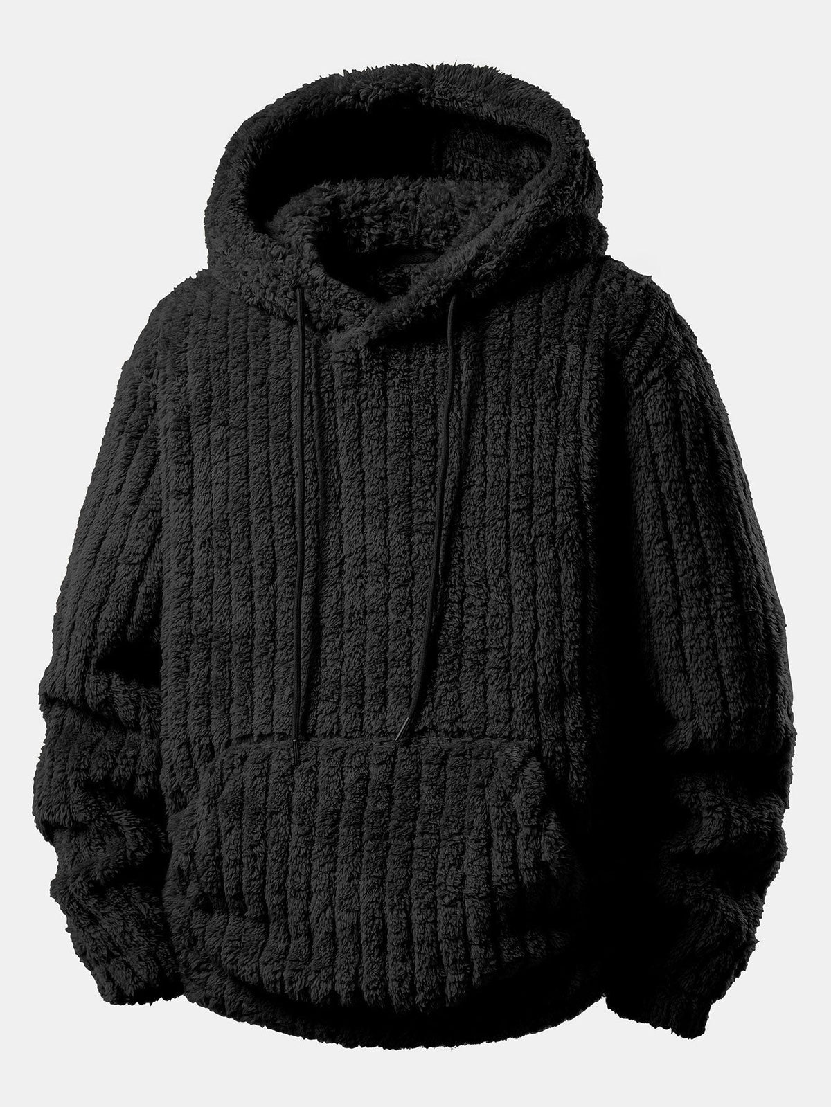 Men's Cold-Weather Pullover Hoodie and Sweatpants Teddy Set