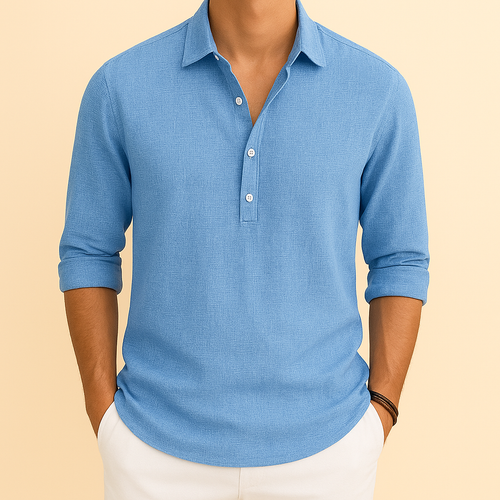 Men's Laid-Back Transitional Season Polo Shirt