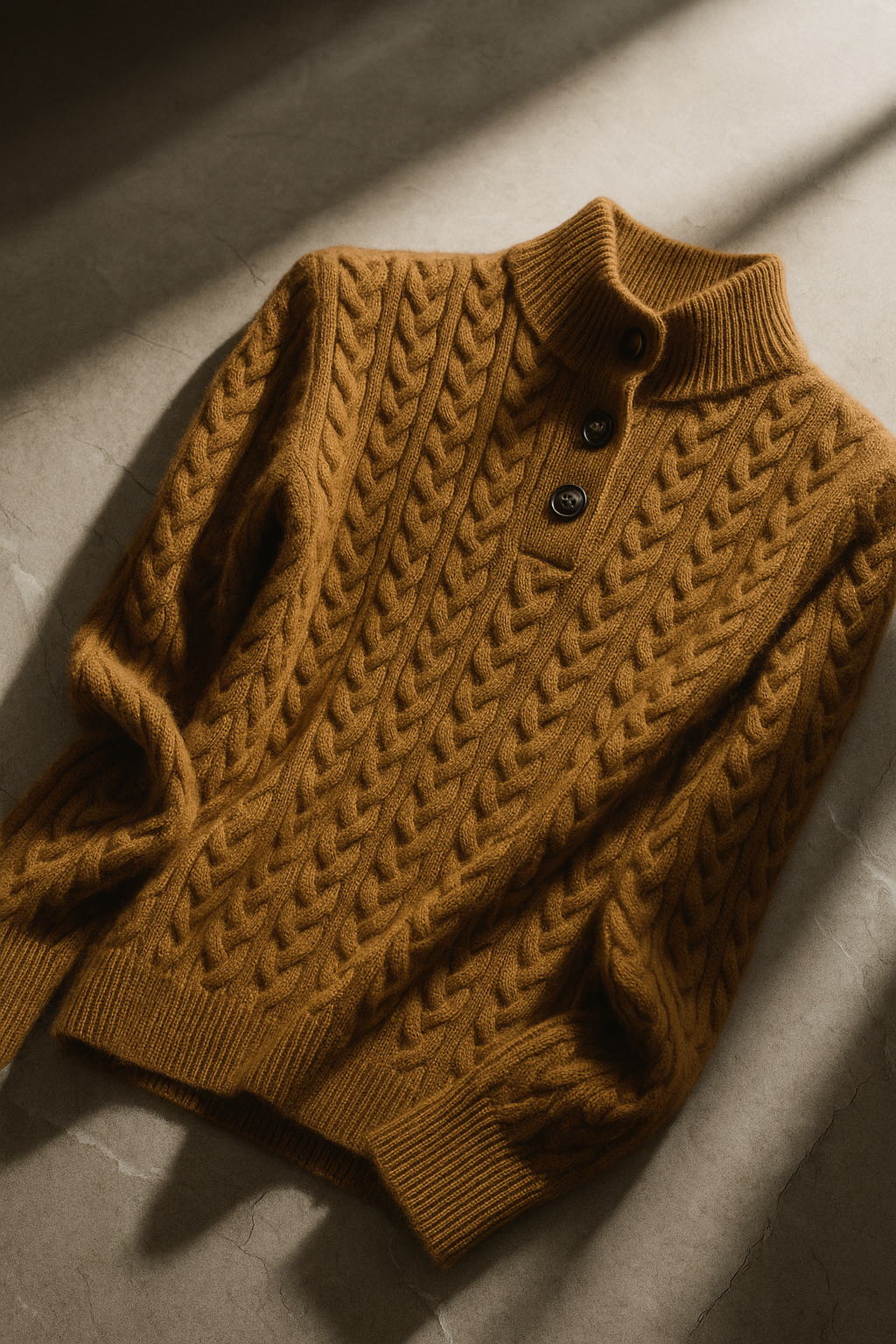 Women's Buttoned Cable-Knit Textured Sweater Cardigan