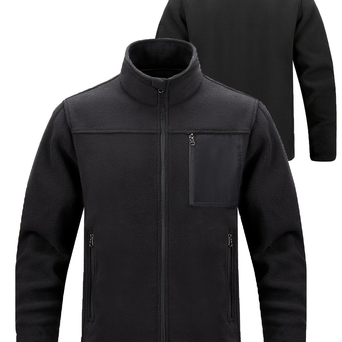 Men's Sturdy Insulated Zip-Front Utility Coat