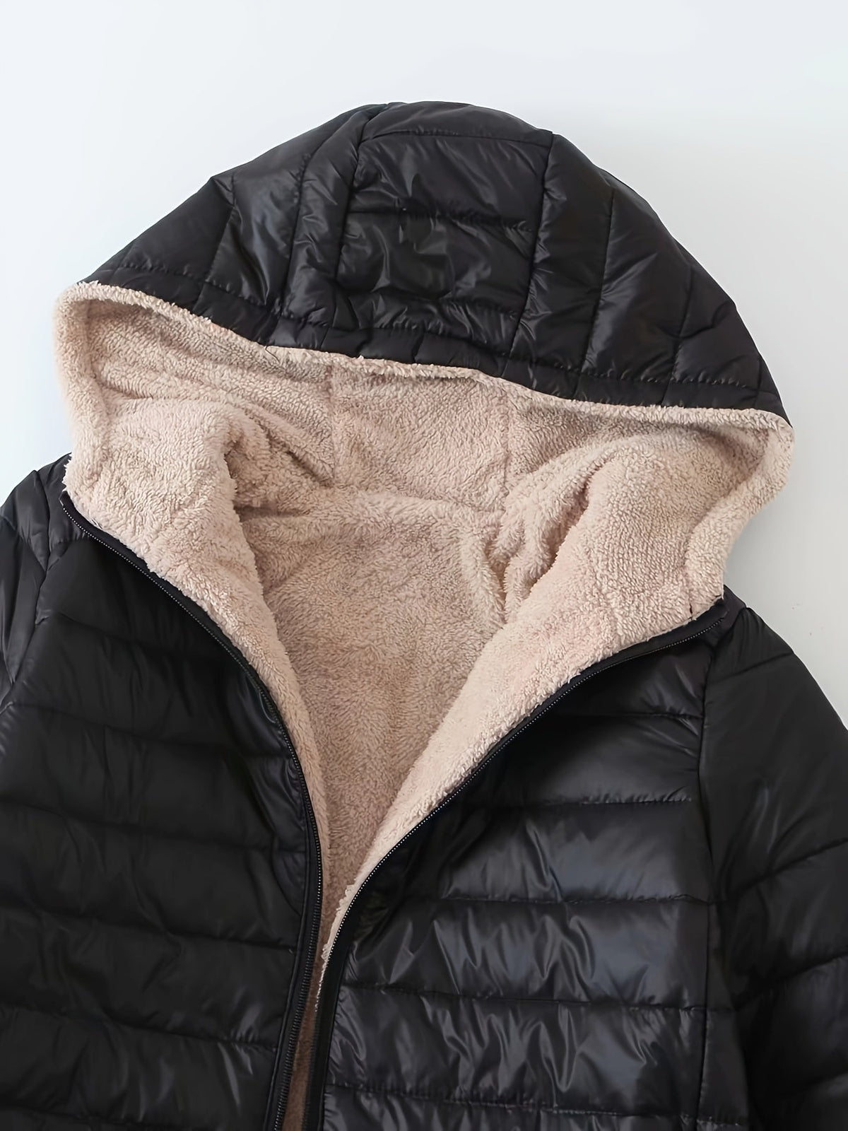 Women's Long Lined Quilted Puffer Coat