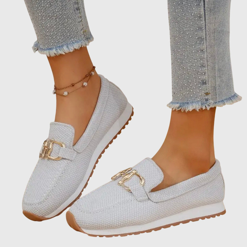 Women's Supportive Horsebit Detail Comfort Slip-Ons