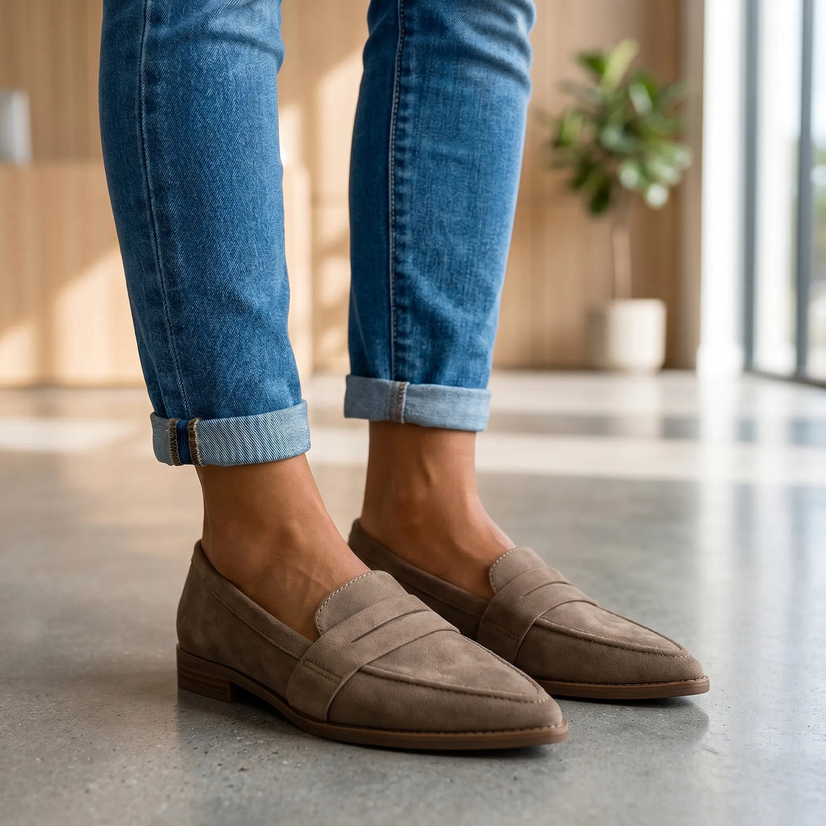 Women's Sleek Office Slip-On Pointed Toe Moccasins