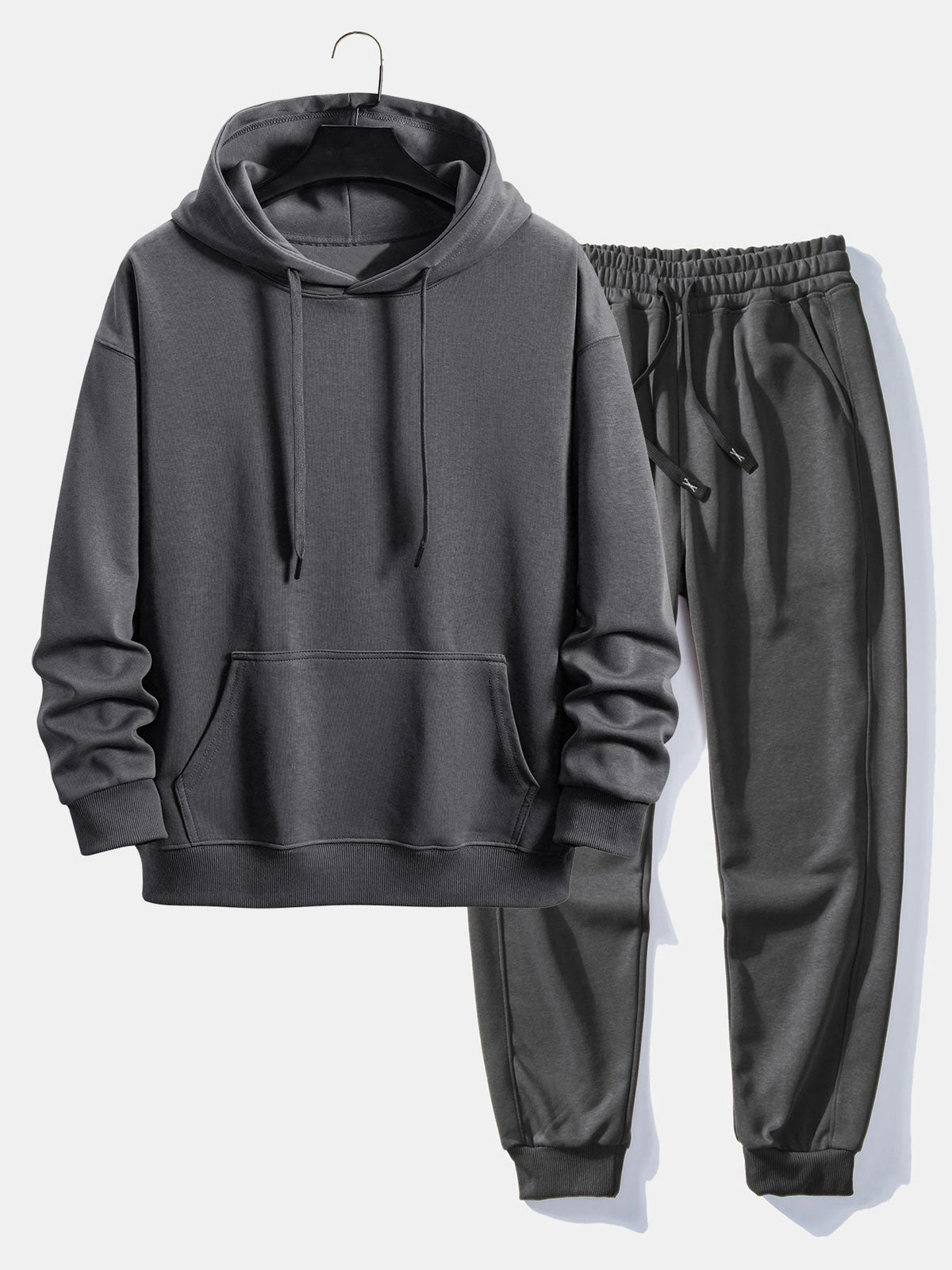 Men's Cotton Polyester Blend Hoodie Sweatsuit