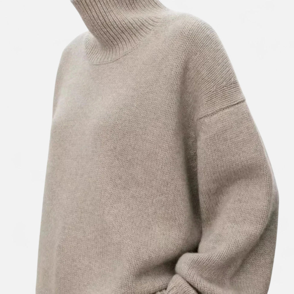 Women's Refined Wool Knit Turtleneck Winter Sweater