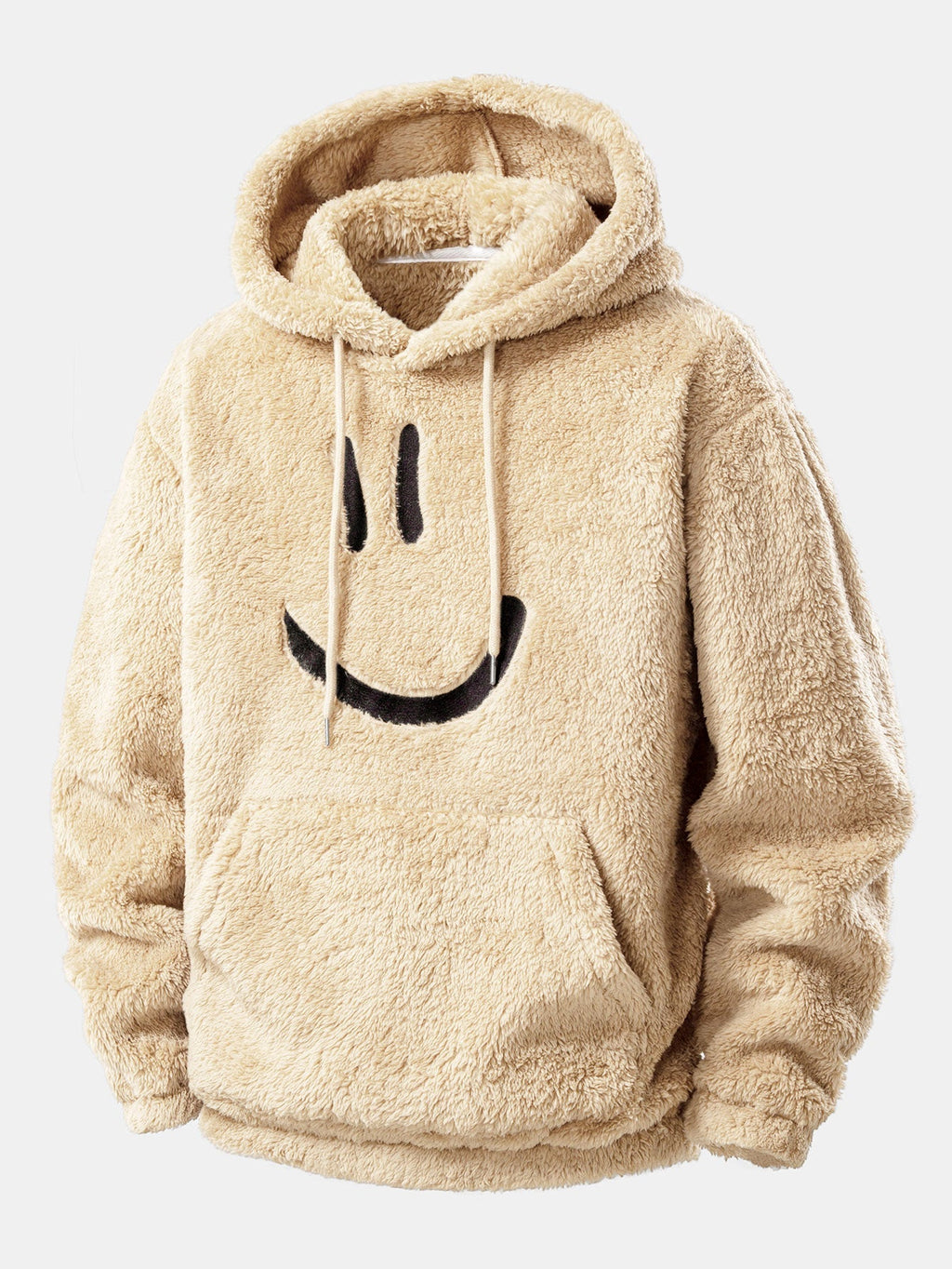 Men's Hooded Teddy Fleece Lounge Set with Joggers