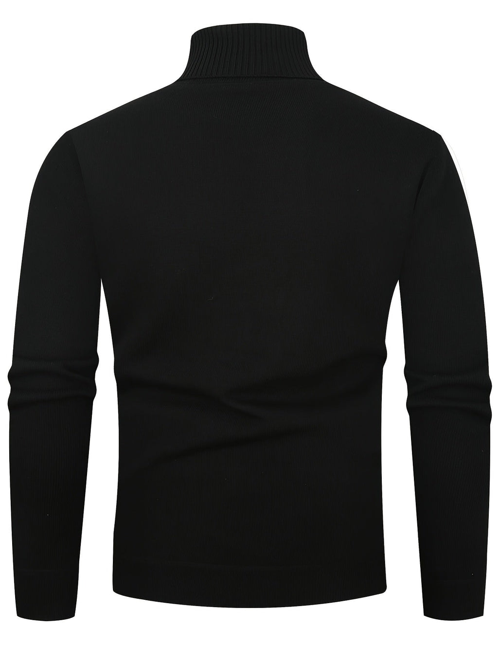 Men's Warm Lined Rollneck Pullover Knit Top