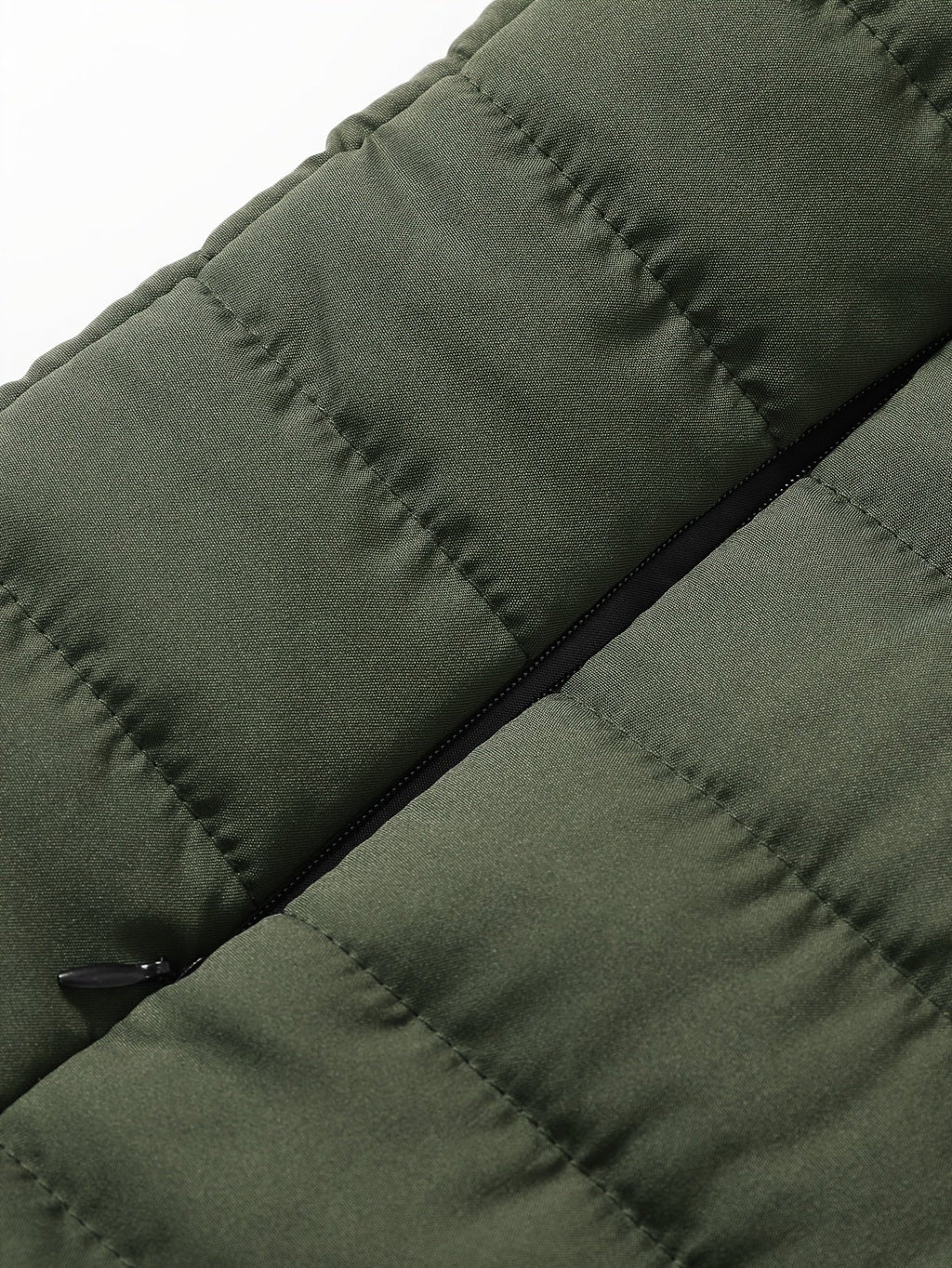 Men's Layering Vest with Quilting and Stand Collar
