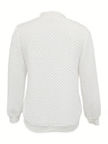 Women's Soft Quilted Coat with Varsity-Style Collar