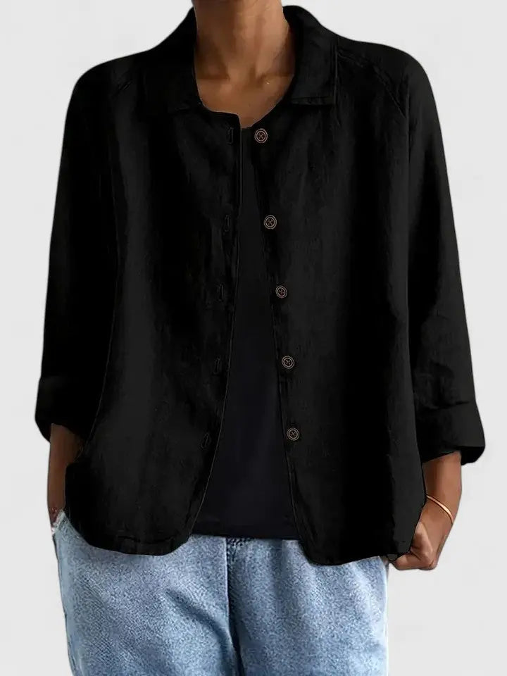 Women's Everyday Cotton Button-Down Overshirt Jacket