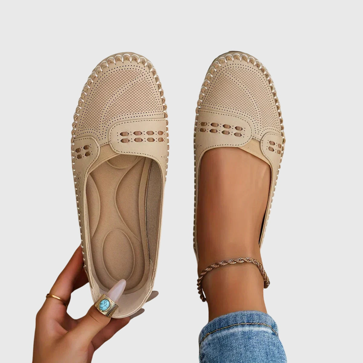 Women's Natural Foot Shape Support Slip-Ons