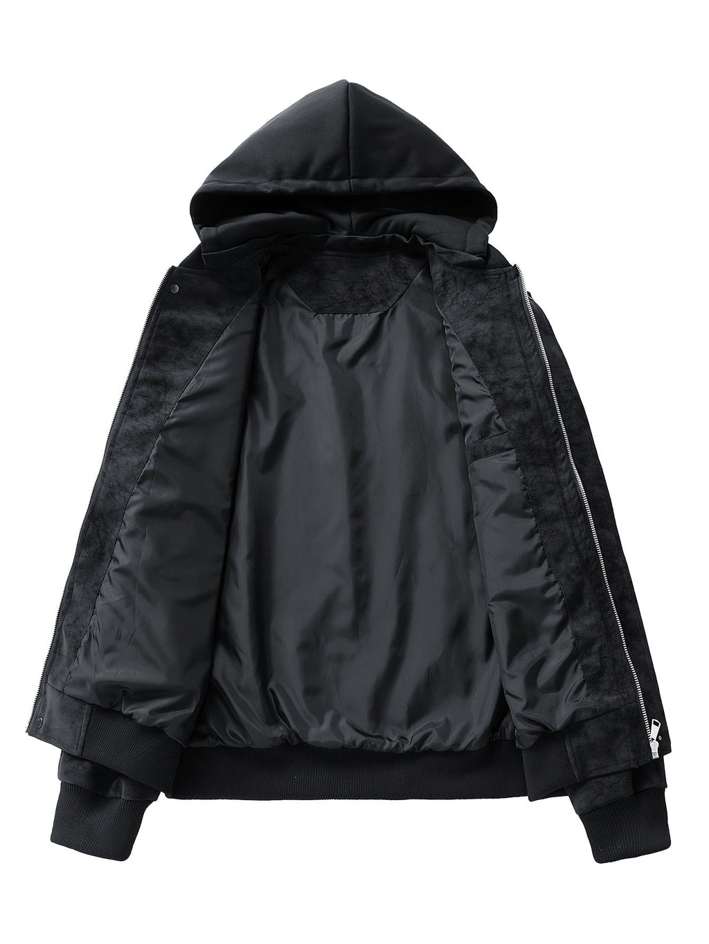Men's Easy Fit Hoodie Style Zip Jacket with Pocket