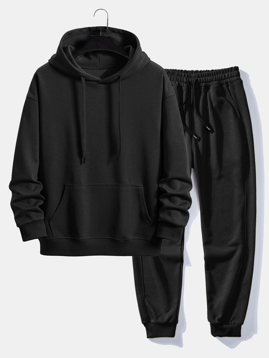 Men's Cotton Polyester Blend Hoodie Sweatsuit