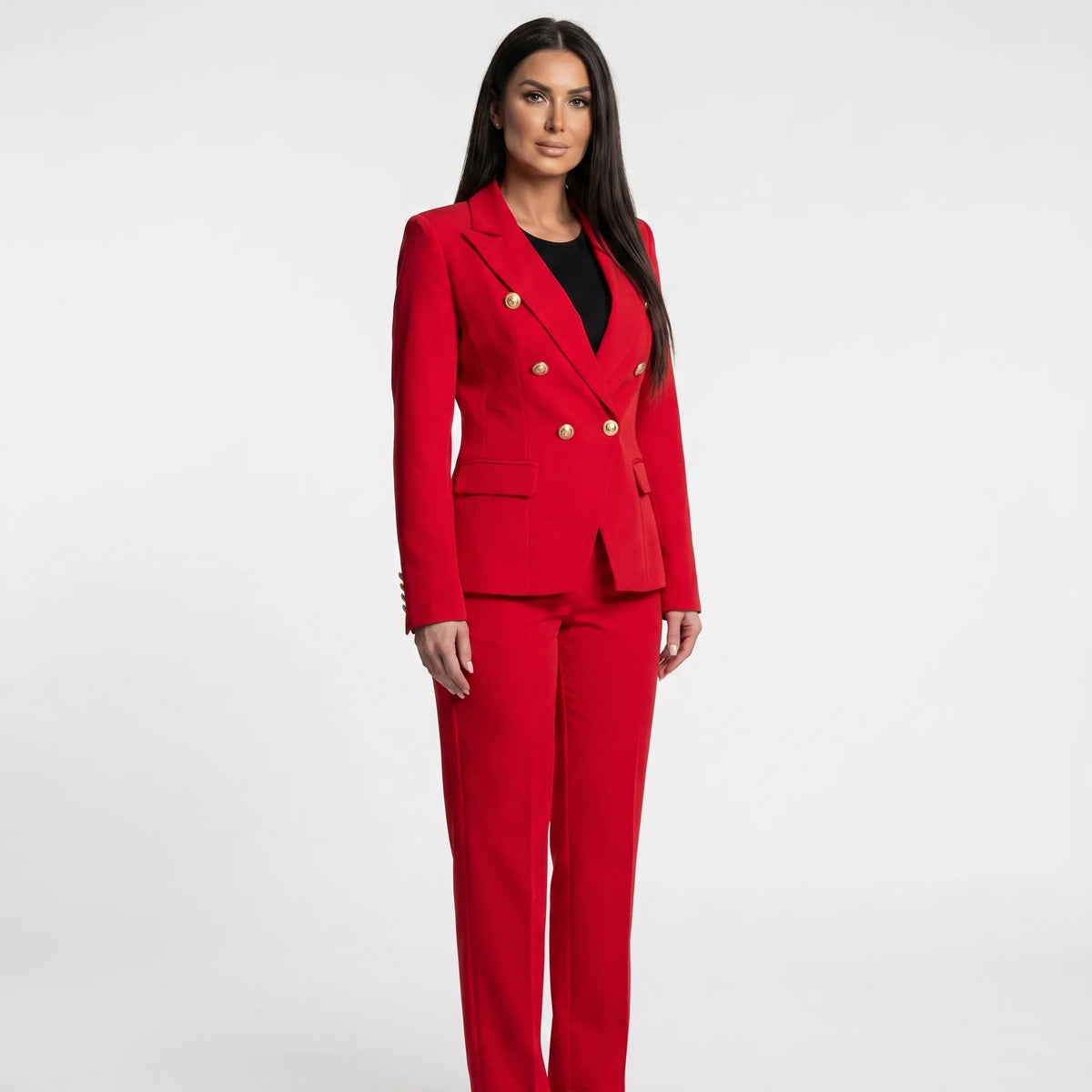 Women's Power Dressing Two Piece Pantsuit Set