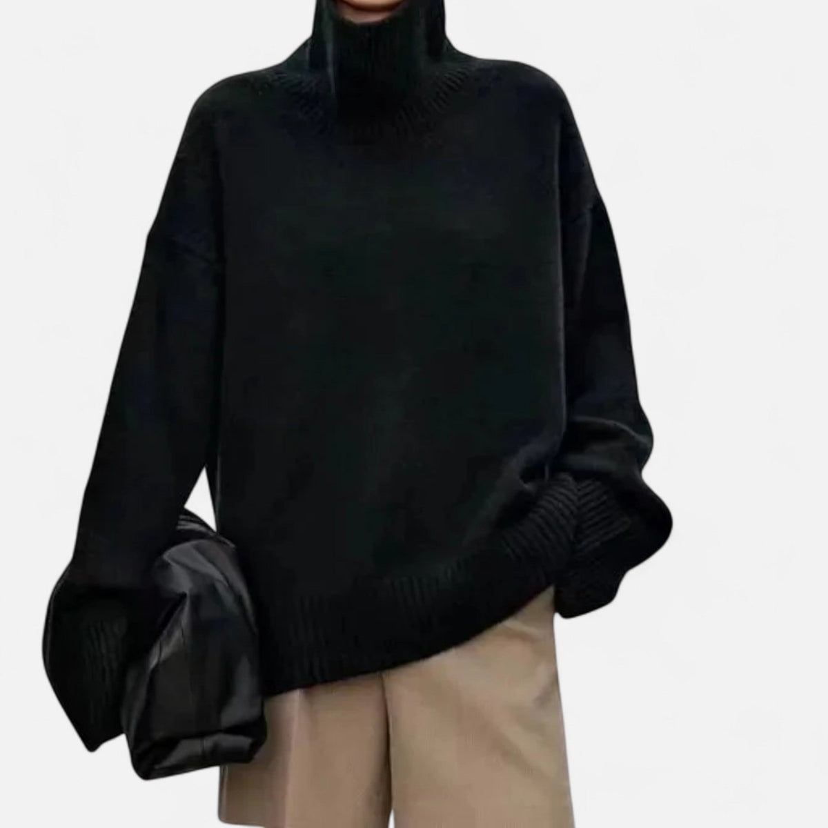Women's Refined Wool Knit Turtleneck Winter Sweater