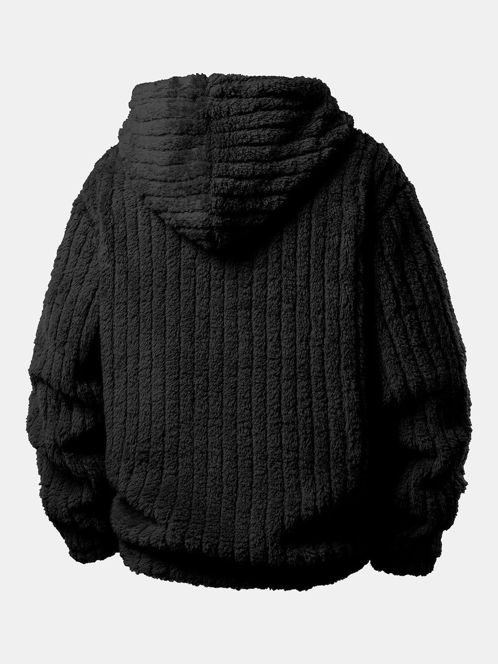 Men's Cold-Weather Pullover Hoodie and Sweatpants Teddy Set