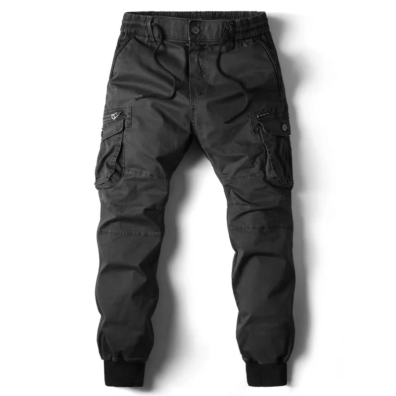 Men's Multi-Pocket Slim Leg Cargo Jogger Pants