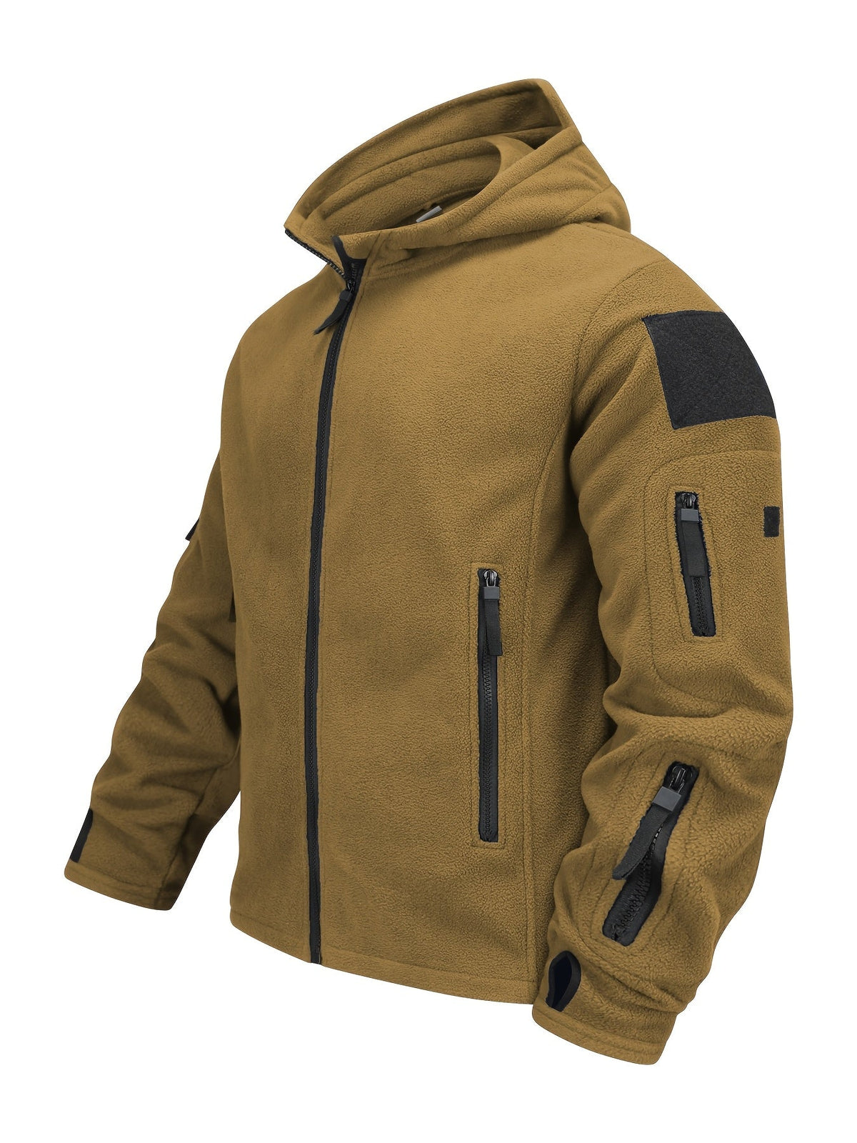 Men's Tough Insulated Hooded Jacket with Zip Pockets