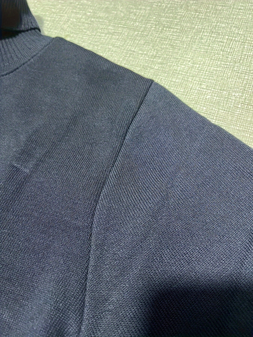 Men's Warm Lined Rollneck Pullover Knit Top