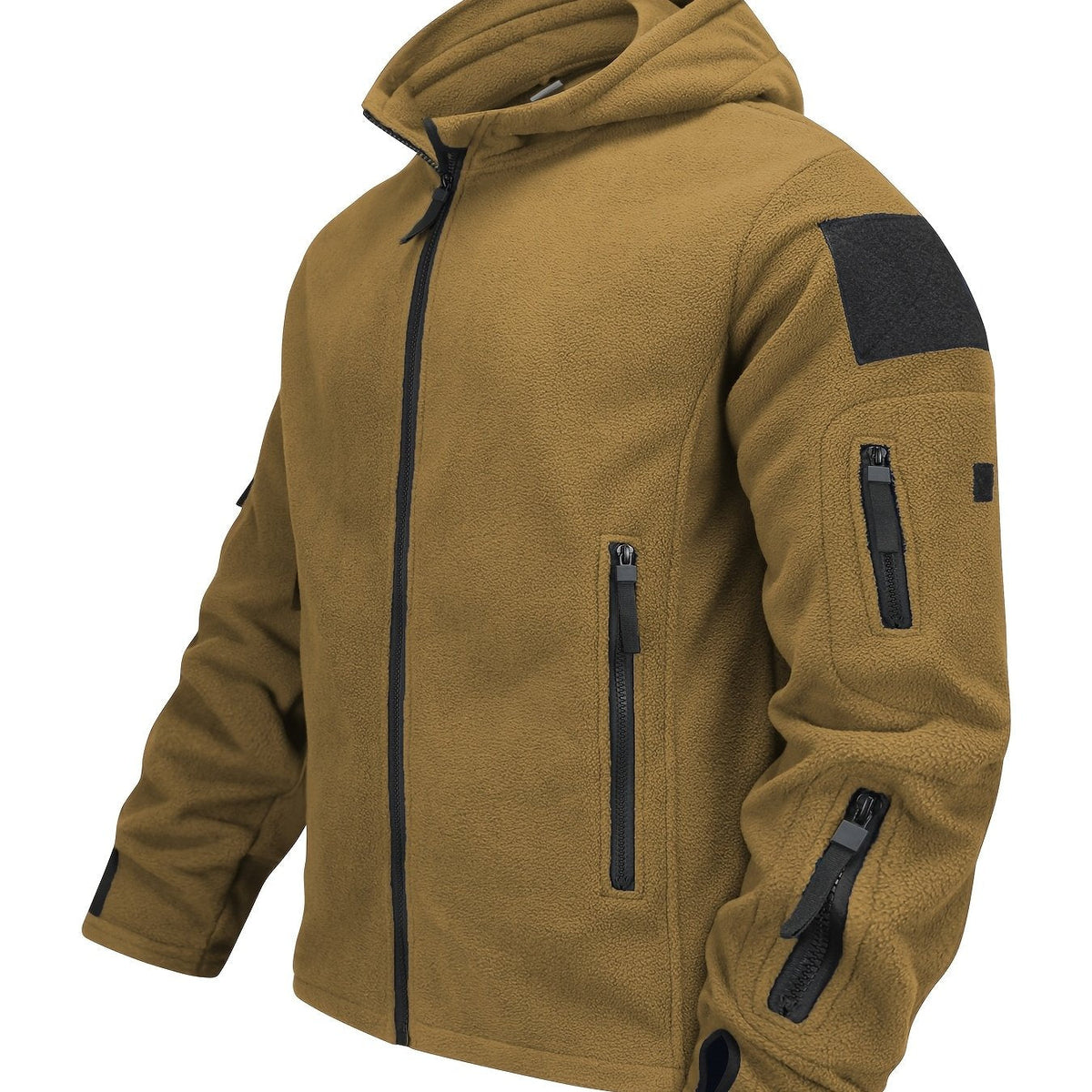 Men's Tough Insulated Hooded Jacket with Zip Pockets