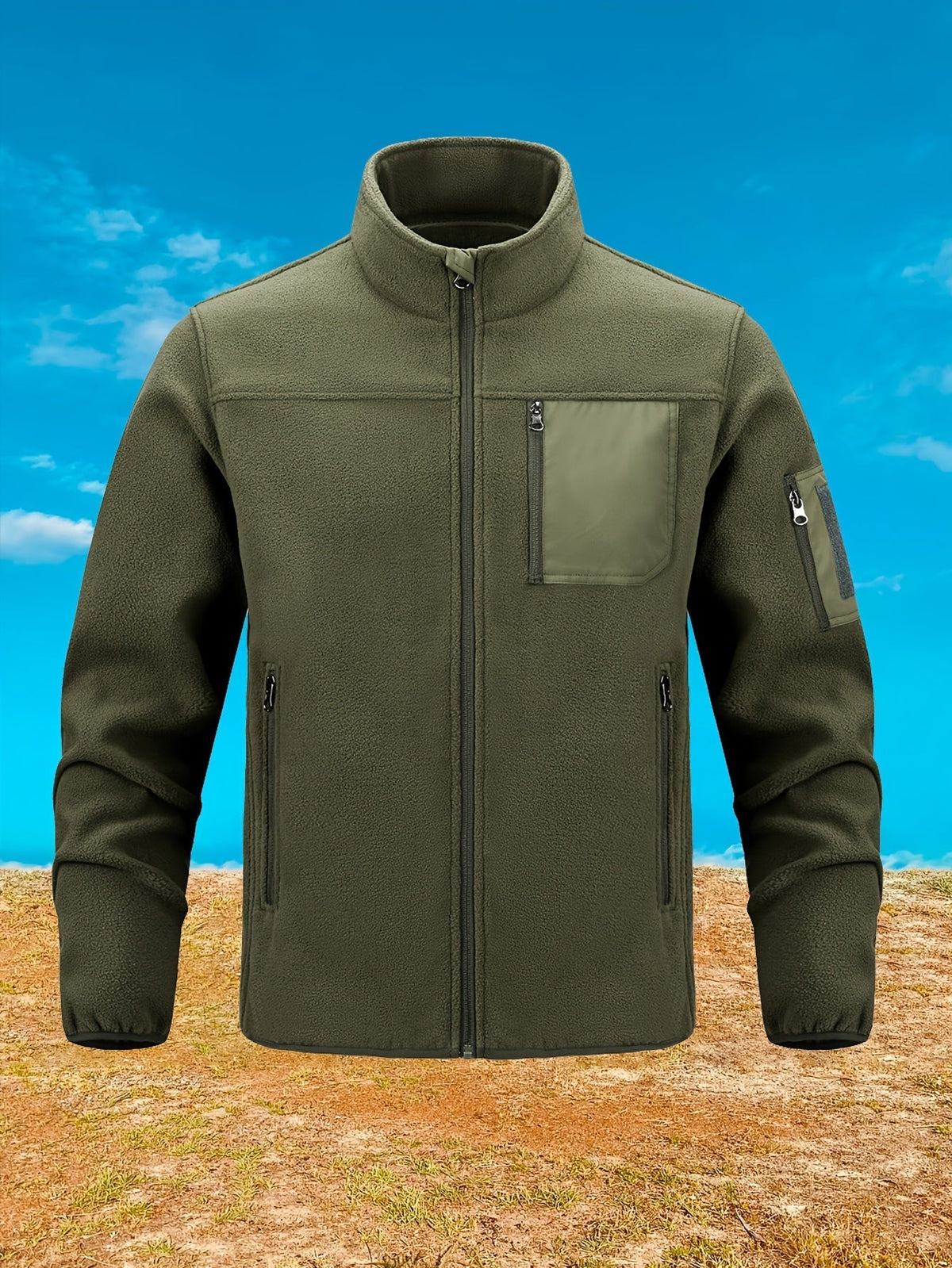 Men's Sturdy Insulated Zip-Front Utility Coat