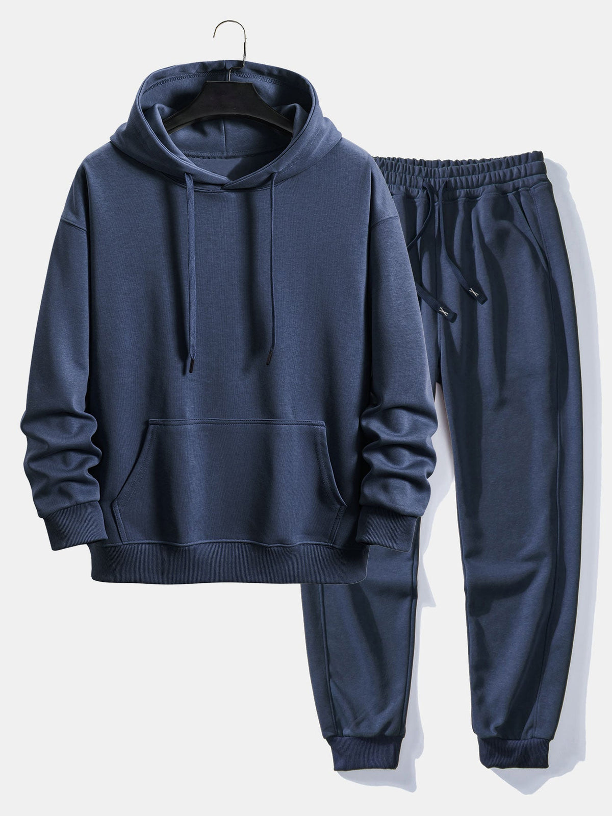 Men's Cotton Polyester Blend Hoodie Sweatsuit