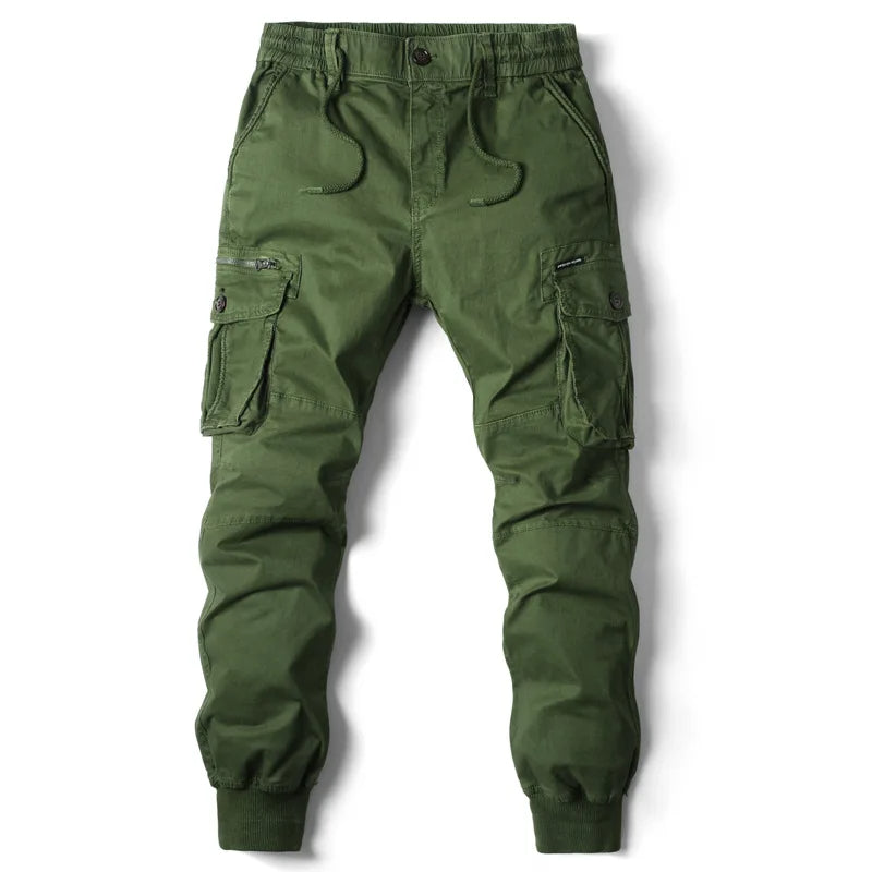 Men's Multi-Pocket Slim Leg Cargo Jogger Pants