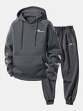 Men's Relaxed Fit Hooded Sweatshirt Jogger Tracksuit