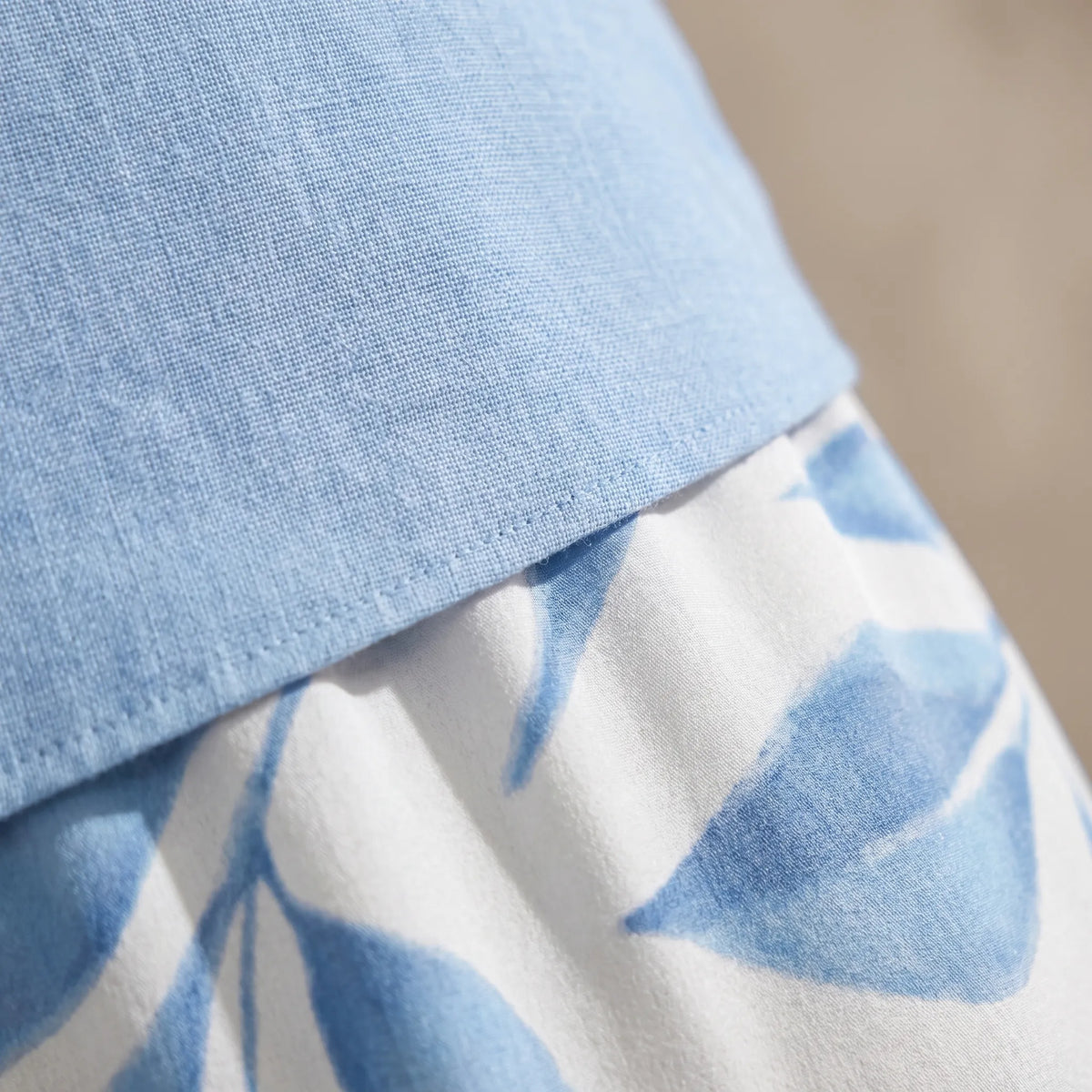 Women's Resort Ready Solid Top Printed Pants Set