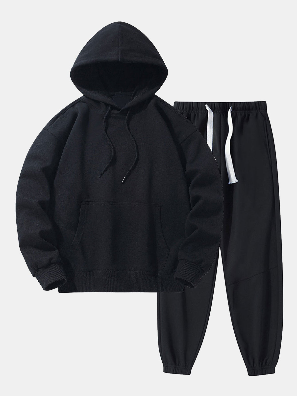 Men's Thick Fabric Oversized Hoodie Jogger Sweatsuit