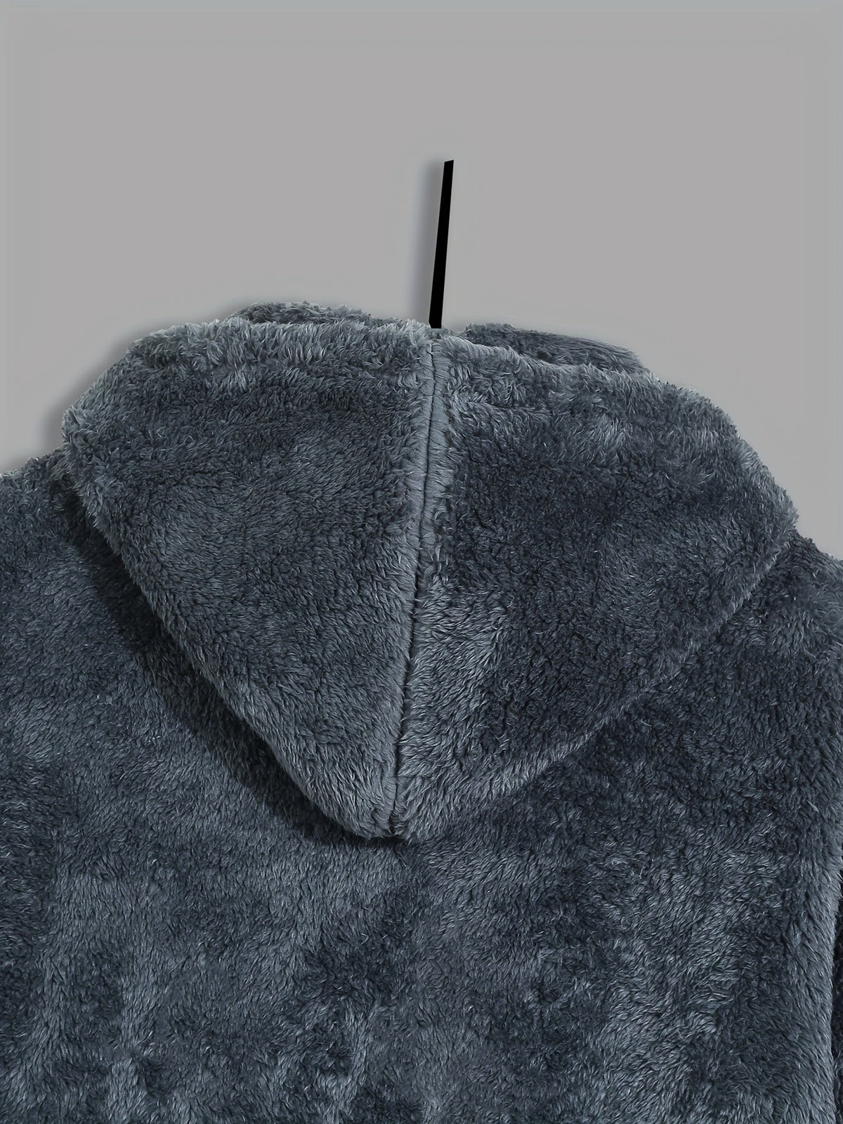 Men's Full Zip Hooded Cozy Plush Jacket