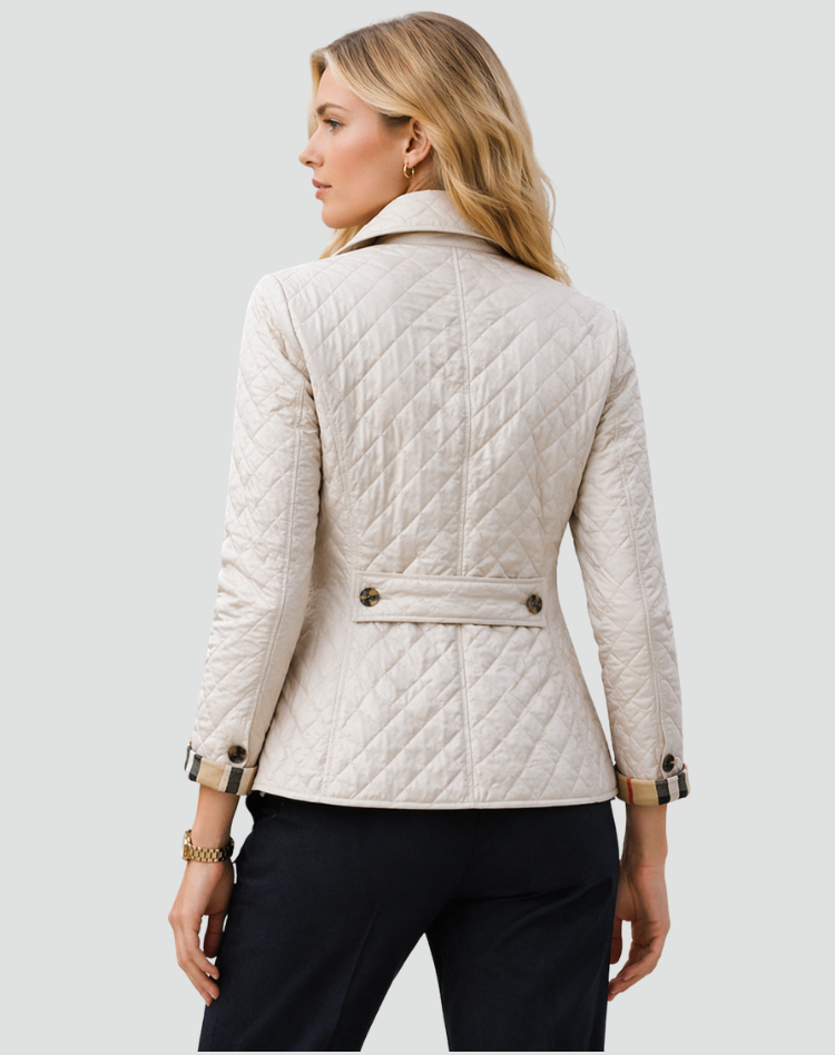 Women's Lightweight Padded Jacket with Button Front
